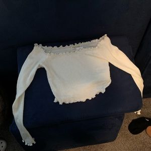 off the shoulder crop top